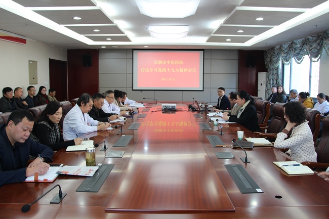 我院召開傳達(dá)學(xué)習(xí)黨的十九大精神會議(圖1)