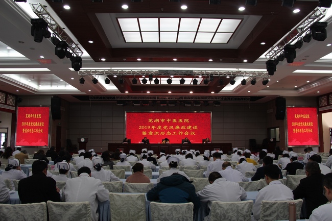 蕪湖市中醫(yī)醫(yī)院2019年黨風廉政建設(shè) 暨意識形態(tài)工作會議召開(圖1)