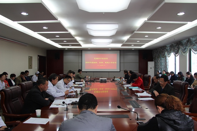 蕪湖市中醫(yī)醫(yī)院2019年度組織、宣傳、統(tǒng)戰(zhàn)工作會(huì)議召開(kāi)(圖1)