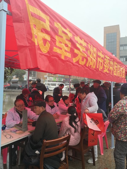 民革蕪湖市中醫(yī)院支部參加白馬街道迎新春愛心義診活動(dòng)(圖2)