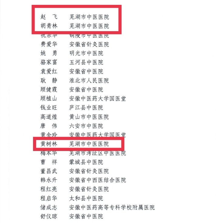 【喜報】蕪湖市中醫(yī)醫(yī)院多人獲評第二屆安徽省國醫(yī)名師、第三屆安徽省名中醫(yī)、第一屆安徽省名中藥師(圖5)
